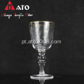 Crystal Rel Wine Glass Copo de copo de goblet com copos